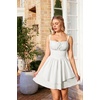 image:imageScarlet Darkness Corset Mini Dress for Women Teens Grad Homecoming SundressWhite