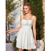 image:imageScarlet Darkness Corset Mini Dress for Women Teens Grad Homecoming SundressWhite
