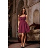 image:imageScarlet Darkness Corset Mini Dress for Women Teens Grad Homecoming SundressWine Red