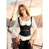 image:imageScarlet Darkness Corset Tops for Women Renaissance BodiceBlack Floral
