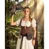 image:imageScarlet Darkness Corset Tops for Women Renaissance BodiceDark Brown Floral