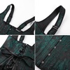 image:imageScarlet Darkness Corset Tops for Women Renaissance BodiceDark Green Floral