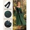 image:imageScarlet Darkness Corset Tops for Women Renaissance BodiceDark Green Floral