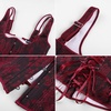 image:imageScarlet Darkness Corset Tops for Women Renaissance BodiceDark Wine Floral