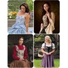 image:imageScarlet Darkness Corset Tops for Women Renaissance Lace Up Floral BustierApricot Floral