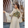 image:imageScarlet Darkness Corset Tops for Women Renaissance Lace Up Floral BustierApricot Floral