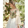 image:imageScarlet Darkness Corset Tops for Women Renaissance Lace Up Floral BustierApricot Floral