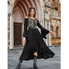 image:imageScarlet Darkness Corset Tops for Women Renaissance Lace Up Floral BustierBlack Floral