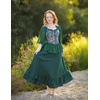 image:imageScarlet Darkness Corset Tops for Women Renaissance Lace Up Floral BustierBlue Blossom