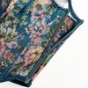 image:imageScarlet Darkness Corset Tops for Women Renaissance Lace Up Floral BustierBlue Blossom