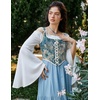 image:imageScarlet Darkness Corset Tops for Women Renaissance Lace Up Floral BustierBlue Daisy