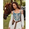image:imageScarlet Darkness Corset Tops for Women Renaissance Lace Up Floral BustierBlue Daisy