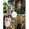 image:imageScarlet Darkness Corset Tops for Women Renaissance Lace Up Floral BustierBlue Flower
