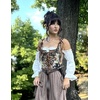 image:imageScarlet Darkness Corset Tops for Women Renaissance Lace Up Floral BustierBrown Floral