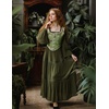 image:imageScarlet Darkness Corset Tops for Women Renaissance Lace Up Floral BustierGreen Butterfly