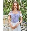image:imageScarlet Darkness Corset Tops for Women Renaissance Lace Up Floral BustierLavender Jacquard