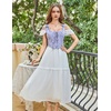 image:imageScarlet Darkness Corset Tops for Women Renaissance Lace Up Floral BustierLavender Jacquard