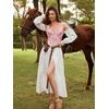 image:imageScarlet Darkness Corset Tops for Women Renaissance Lace Up Floral BustierPink Rose