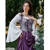 image:imageScarlet Darkness Corset Tops for Women Renaissance Lace Up Floral BustierPurple Daisy
