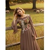 image:imageScarlet Darkness Corset Tops for Women Renaissance Lace Up Floral BustierRed Floral