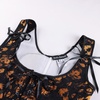 image:imageScarlet Darkness Corset Tops for Women Renaissance Underbust CorsetsAmber Floral Jacquard
