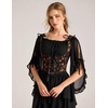 image:imageScarlet Darkness Corset Tops for Women Renaissance Underbust CorsetsAmber Floral Jacquard