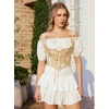 image:imageScarlet Darkness Corset Tops for Women Renaissance Underbust CorsetsApricot Gold