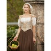 image:imageScarlet Darkness Corset Tops for Women Renaissance Underbust CorsetsBeige