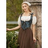 image:imageScarlet Darkness Corset Tops for Women Renaissance Underbust CorsetsBlack Blue