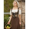 image:imageScarlet Darkness Corset Tops for Women Renaissance Underbust CorsetsBlack Gold