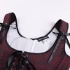 image:imageScarlet Darkness Corset Tops for Women Renaissance Underbust CorsetsBurgundy Jacquard