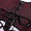 image:imageScarlet Darkness Corset Tops for Women Renaissance Underbust CorsetsBurgundy Jacquard