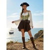 image:imageScarlet Darkness Corset Tops for Women Renaissance Underbust CorsetsForest Lattice