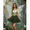 image:imageScarlet Darkness Corset Tops for Women Renaissance Underbust CorsetsForest Lattice