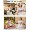 image:imageScarlet Darkness Corset Tops for Women Renaissance Underbust CorsetsLight Purple Floral