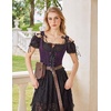 image:imageScarlet Darkness Corset Tops for Women Renaissance Underbust CorsetsPurple Jacquard