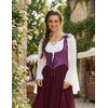 image:imageScarlet Darkness Corset Tops for Women Renaissance Underbust CorsetsRoyal Plum