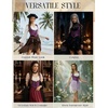 image:imageScarlet Darkness Corset Tops for Women Renaissance Underbust CorsetsRoyal Plum