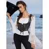 image:imageScarlet Darkness Corset Tops for Women Renaissance Underbust CorsetsStarry Night