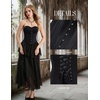 image:imageScarlet Darkness Corset Tops for Women Strapless Overbust BustiersBlack