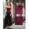 image:imageScarlet Darkness Corset Tops for Women Strapless Overbust BustiersBurgundy