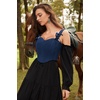image:imageScarlet Darkness Corset Tops for Women Sweetheart Neckline Overbust BustierBlue