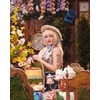 image:imageScarlet Darkness Corset Tops for Women Sweetheart Neckline Overbust BustierBlue Flower Cluster