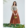 image:imageScarlet Darkness Corset Tops for Women Sweetheart Neckline Overbust BustierCream Chrysanthemum