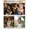 image:imageScarlet Darkness Corset Tops for Women Sweetheart Neckline Overbust BustierGreen Flower Bird