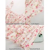 image:imageScarlet Darkness Floral Mini Corset Dress Women Teens Sundress with PocketsBeige Red Floral