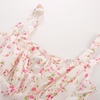 image:imageScarlet Darkness Floral Mini Corset Dress Women Teens Sundress with PocketsBeige Red Floral