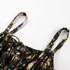 image:imageScarlet Darkness Floral Mini Corset Dress Women Teens Sundress with PocketsBlack Orange Bloom