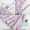 image:imageScarlet Darkness Floral Mini Corset Dress Women Teens Sundress with PocketsBlue Brown Orange Floral