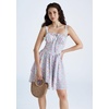 image:imageScarlet Darkness Floral Mini Corset Dress Women Teens Sundress with PocketsBlue Brown Orange Floral